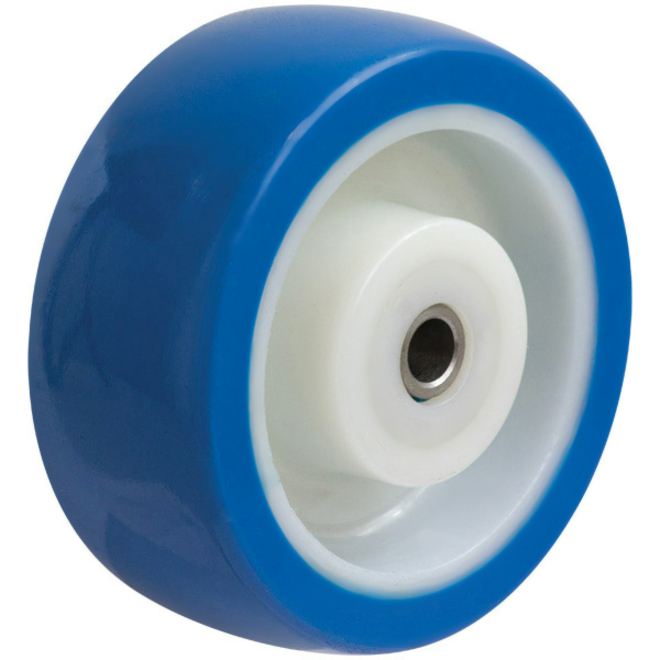 100mm Blue Rebound Polyurethane Wheel SS image 0